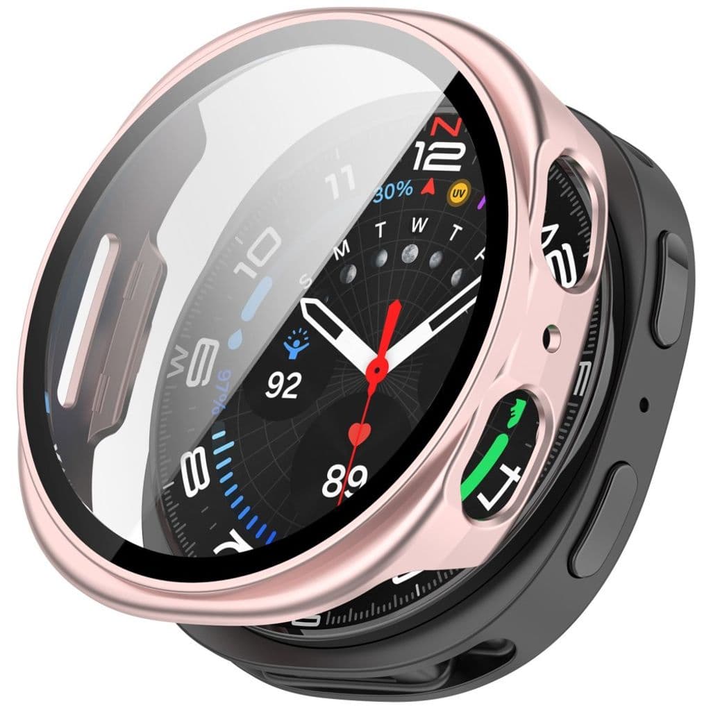 Samsung Galaxy Watch8 44 mm Skal med skärmskydd - rosa