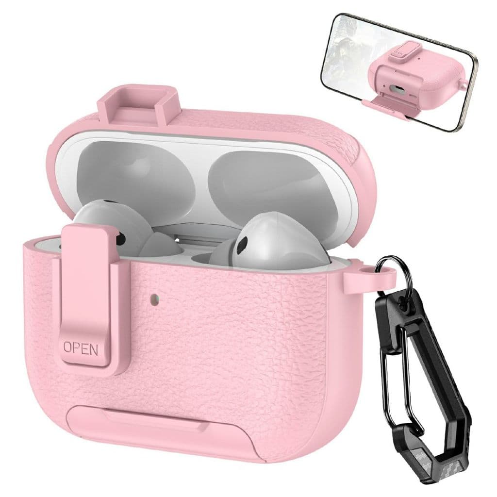 Apple AirPods Pro 3 Skal med stativ - rosa