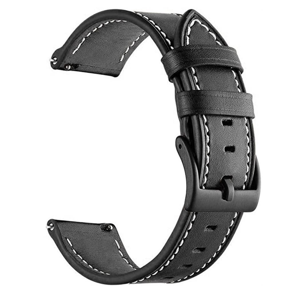 Garmin Venu Klockarmband i Läder, 20 mm - Svart